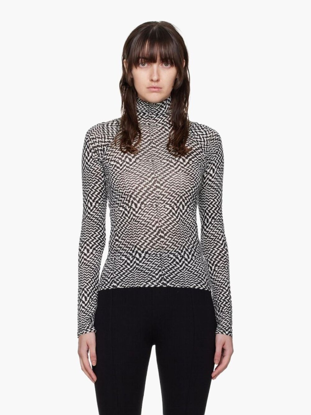 Rag & Bone Printed Mock Neck Sweatshirt